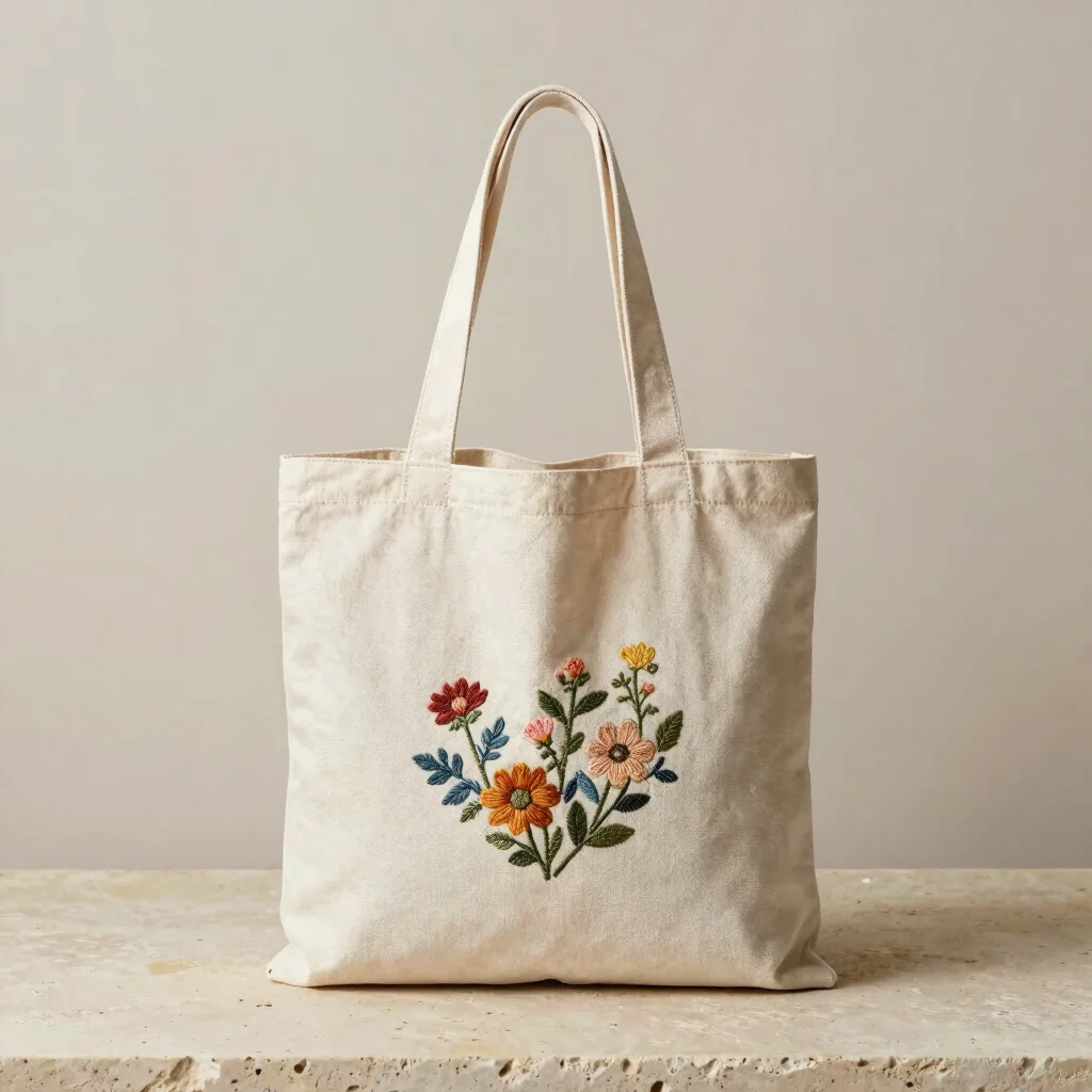 Everyday Embroidered Tote